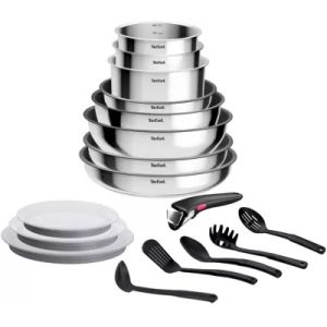 Batterie de cuisine TEFAL Cook Eat 17pcs Ingenio Inox