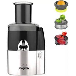 Extracteur de jus MAGIMIX 18082F Juice Expert 3 Chrome et Noir