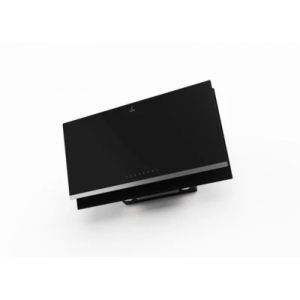 Hotte d&eacute;corative murale inclin&eacute;e ROBLIN EDEN 900 VERRE NOIR