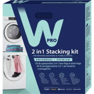 Kit de superposition WPRO SKP101 universel lave-linge/s&egrave;che-linge