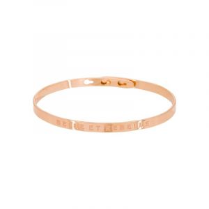 Bracelet à message "Belle Et Rebelle" Laiton rosé