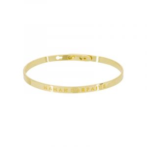 Bracelet à message "Maman Parfaite" Laiton doré