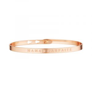 Bracelet à message "Maman Parfaite" Laiton rosé