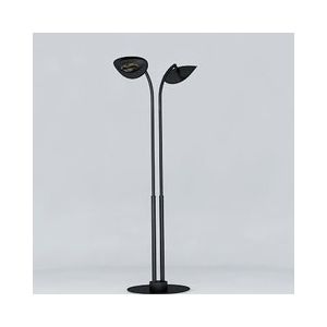Lampe chauffante infrarouge double t&ecirc;te 2 x 2000 w - noir