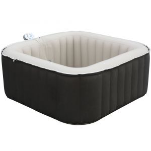 Spa gonflable carr&eacute; 3/4 places claidy 158x158x65