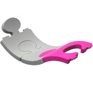 Bain de soleil flottant hoom gris/fushia