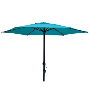 Parasol droit Ø 200 cm - bleu pétrole