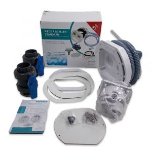 Pieces a sceller standard  63/75mm avec contre bride arrierre