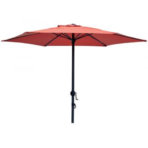 Parasol droit couleur terracotta 200 cm