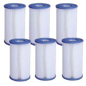 Lot de 6 filtres pour pompe 3,8 et 6m3 jilong