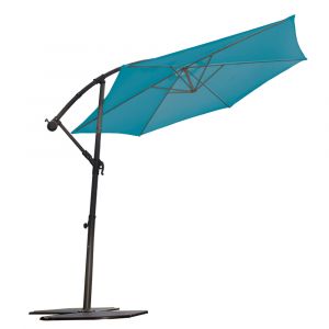 Parasol déporté super king Ø 300 -  bleu pétrole