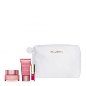 Clarins - Coffret Mutli-active Crème Jour, Crème Nuit, Huile À Lèvres, Sérum Visage & Trousse