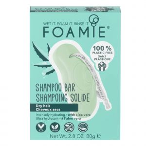Foamie - Shampoing Solide Aloe You Vera Much Cheveux Secs Boîte 80g
