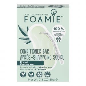 Foamie - Après Shampoing Solide Aloe You Vera Much Cheveux Secs Boîte 80g