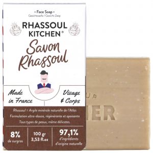 Monsieur Barbier Rhassoul Kitchen Savon Visage Rhassoul 100g