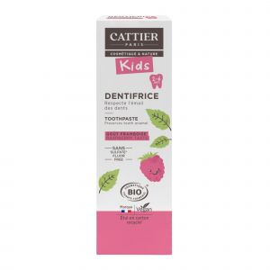 Cattier - Dentifrice Kids 2-6 Ans Framboise 50ml