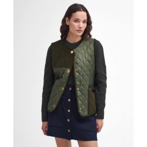 Barbour Healy Liner - Veste sans manches femme Olive / Ancient 18 / XXL