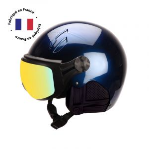 Diezz Français Major Infinit - Casque ski avec visière Bleu Profond Nacre 56-58 cm