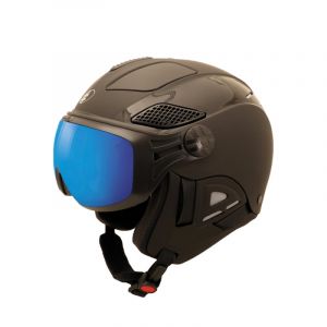 Diezz Louna II Ventury Touchy - Casque ski avec visière Black To Black 53-55 cm