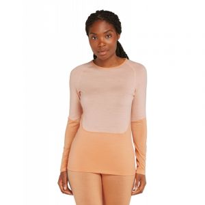 icebreaker 200 Sonebula LS Crewe - Maillot thermique laine mérinos femme Feldspar / Sunstone / Moss / CB M