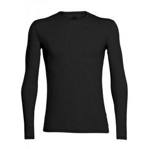 icebreaker Anatomica LS Crewe - Maillot thermique laine mérinos homme Jet Heather M