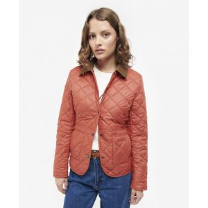 Barbour Deveron Quilt - Veste femme Gerbera / Pale Pink 14 / L