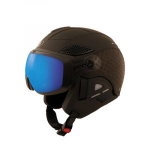 Diezz Louna II Fashion - Casque ski avec visière Leather Black 56-58 cm