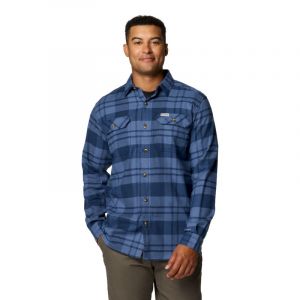 Columbia Flare Gun Stretch Flannel - Chemise homme Collegiate Navy / River Crossing Plaid S