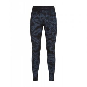 icebreaker 200 Oasis Leggings Cloud Dye - Collant thermique laine mérinos homme Graphite / Black / CD M