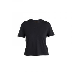icebreaker Merino 150 Tech Lite III SS Crop Tee - T-shirt en laine mérinos femme Black S
