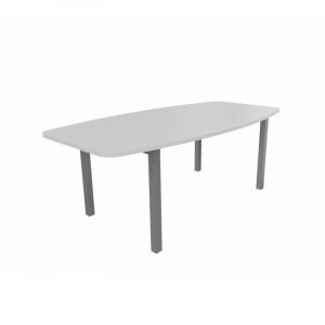 Table de réunion tonneau Skyline Blanc, gris, argile, hêtre, nebraska, chêne fil, timber ou cèdre  200x72x100 cm
