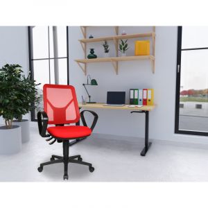 Siège de bureau en tissu Zumba Vert, orange, rouge, bordeaux, violet, bleu marine, gris, marron ou noir  97 cm