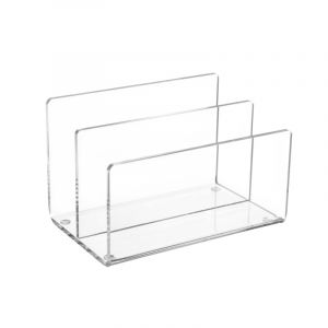 Trieur de bureau en acrylique transparent Transparent