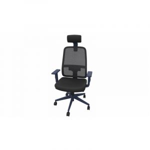 Fauteuil de bureau coque bleu en tissu Moovie Cr&egrave;me, vert pomme, violet, rouge, bleu clair, gris, bleu ou noir  103 cm ou 120,5 cm (avec t&ecirc;ti&egrave;re)