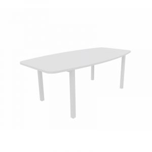 Table de réunion tonneau Skyline Blanc, gris, argile, hêtre, nebraska, chêne fil, timber ou cèdre  200x72x100 cm