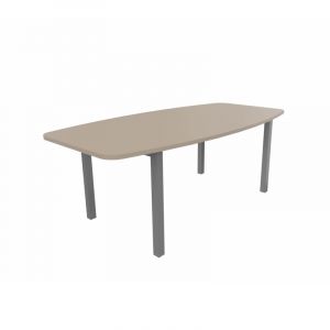 Table de réunion tonneau Skyline Blanc, gris, argile, hêtre, nebraska, chêne fil, timber ou cèdre  200x72x100 cm