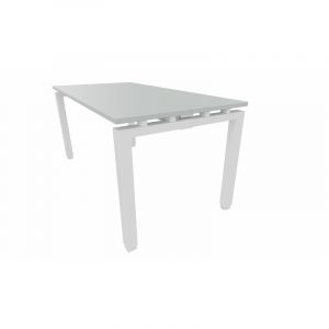 Bureau droit individuel Zelda Graphite, blanc, gris, hêtre, chêne moyen, poirier, wengé, acacia clair, acacia foncé, chêne veiné ou chêne grisé