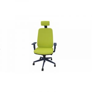 Fauteuil de bureau coque bleu en tissu Moovie Cr&egrave;me, vert pomme, violet, rouge, bleu clair, gris, bleu ou noir  103 cm ou 120,5 cm (avec t&ecirc;ti&egrave;re)