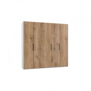 Armoire adulte contemporaine 250 cm chêne/blanc Jasper Chêne/blanc  Hauteur216