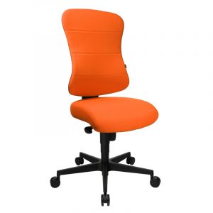Fauteuil de bureau en tissu Sinchrone Beige, vert, orange, rouge, bordeaux, violet, bleu, grenat, bleu marine, gris foncé ou noir  107 cm