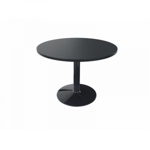 Table ronde de réunion avec pied central Moka Anthracite