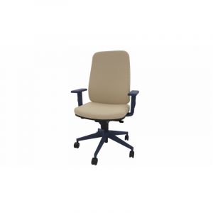 Fauteuil de bureau coque bleu en tissu Moovie Cr&egrave;me, vert pomme, violet, rouge, bleu clair, gris, bleu ou noir  103 cm ou 120,5 cm (avec t&ecirc;ti&egrave;re)