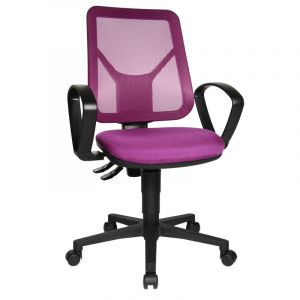 Siège de bureau en tissu Zumba Vert, orange, rouge, bordeaux, violet, bleu marine, gris, marron ou noir  97 cm