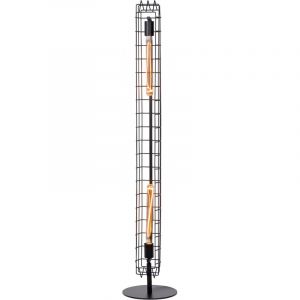 Lampadaire industriel 2xE27 noir Poppy Noir