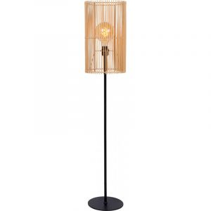 Lampadaire en rotin design &Oslash; 26 cm Luna Brun  &Oslash;26
