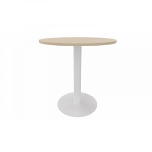 Table haute ronde de réunion Luna Graphite, blanc, gris, hêtre, chêne moyen, poirier, wengé, acacia clair, acacia foncé, chêne veiné ou chêne grisé