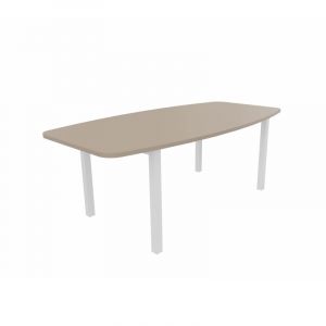 Table de réunion tonneau Skyline Blanc, gris, argile, hêtre, nebraska, chêne fil, timber ou cèdre  200x72x100 cm