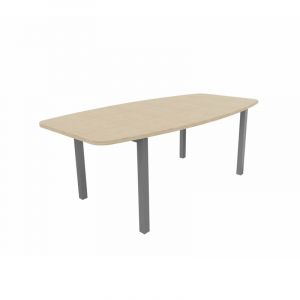 Table de r&eacute;union tonneau Skyline Blanc, gris, argile, h&ecirc;tre, nebraska, ch&ecirc;ne fil, timber ou c&egrave;dre  200x72x100 cm