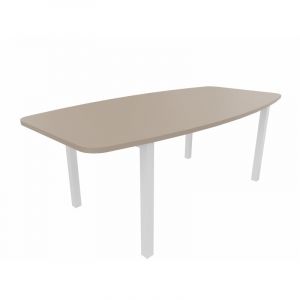 Table tonneau de réunion pieds métal Skyline Blanc, gris, argile, hêtre, nebraska, chêne fil, timber ou cèdre  200x72x100 cm