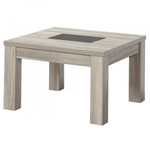 Table basse carrée contemporaine chêne gris Pittsburg Chêne gris